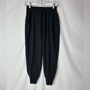 A & F women’s joggers sizeS paperbag elastic waist drawstring pockets